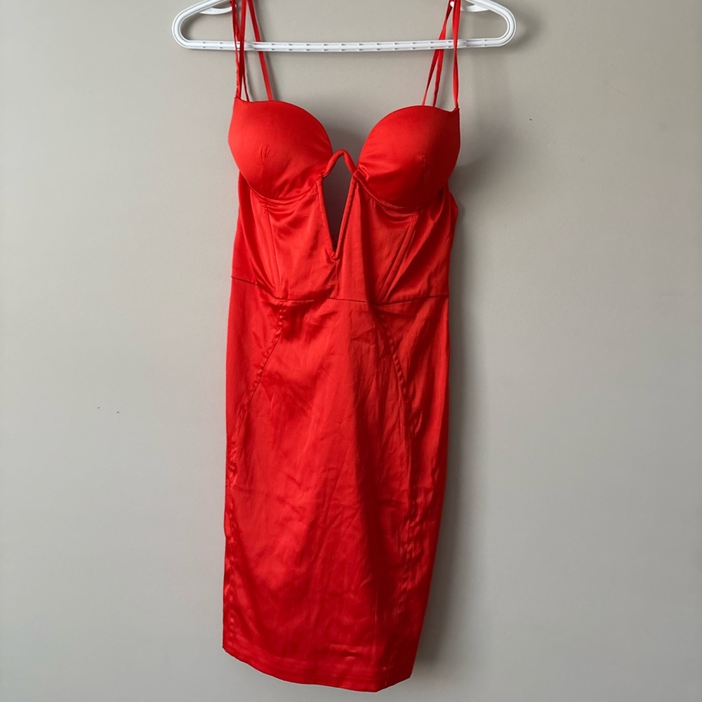 Oh Polly Fiery Red Mini Dress